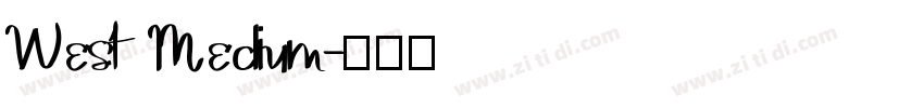 West Medium字体转换